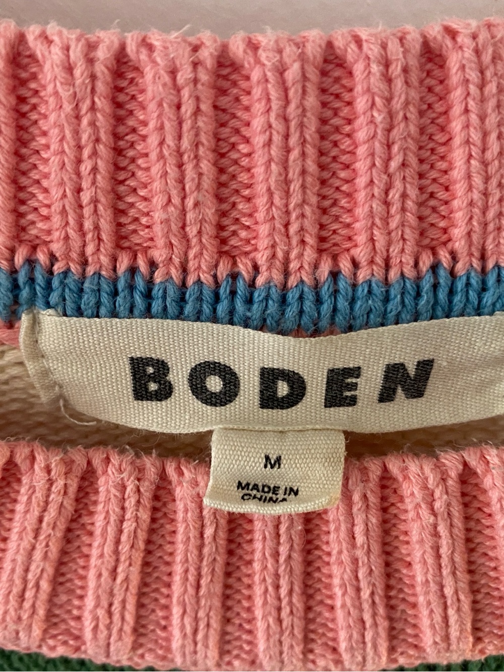 Boden Lucinda Cotton Striped Sweater size Medium - Picture 4 of 5